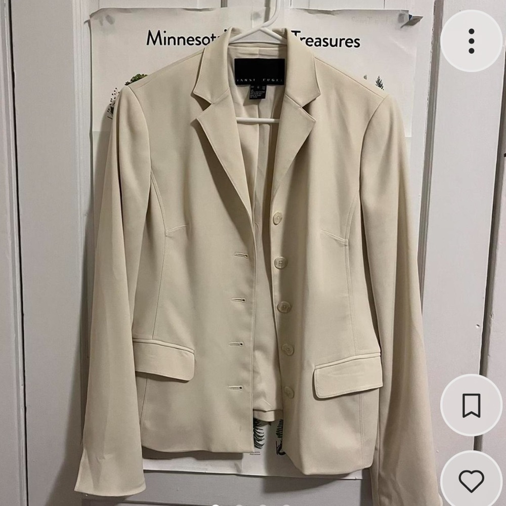 Vintage Yansei Fugel white blazer
